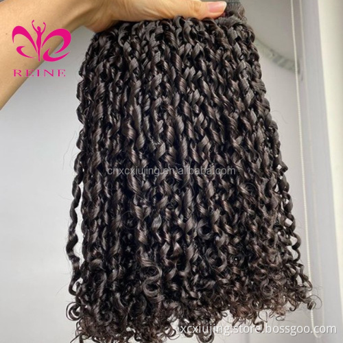 REINE  Hair 12A Grade Virgin Brazilian Cuticle Aligned Pixie Curl Double Drawn Hair Extensions Vietnam hair